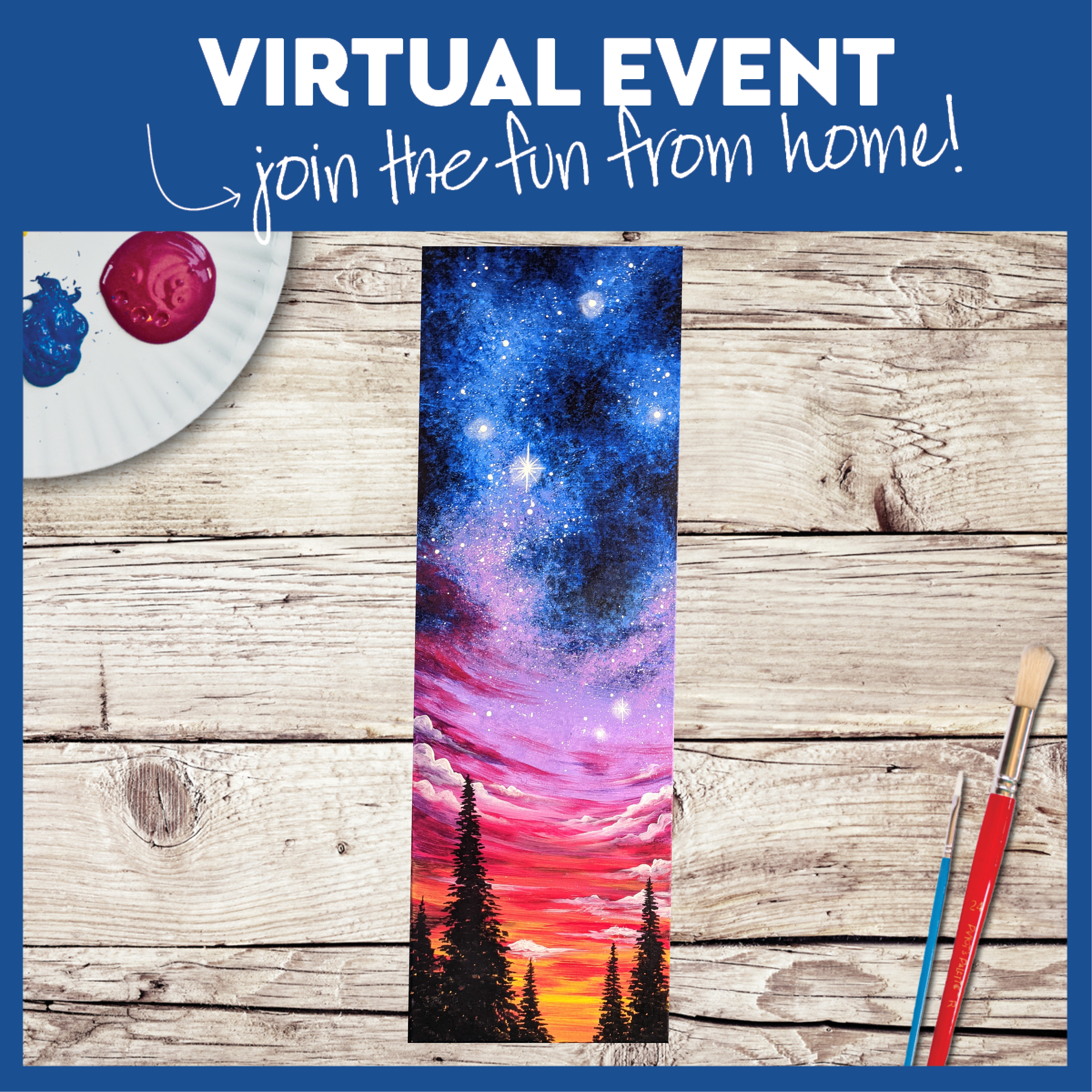 LIVE INTERACTIVE VIRTUAL CLASS - PAINTING KIT INCLUDED